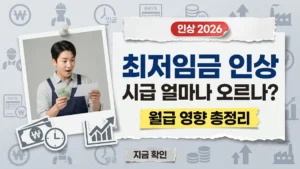 최저임금 인상 2026 : 시급 얼마나 오르나, 노동자 월급에 미치는 실제 영향