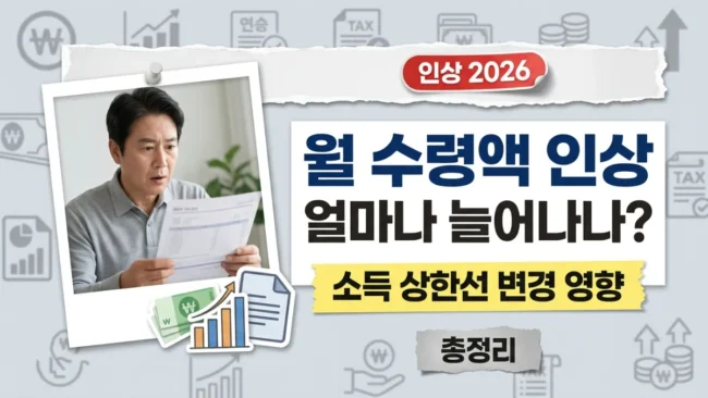 국민연금 월 수령액 인상 2026 : 소득 상한선 변경이 내 연금에 미치는 영향 총정리